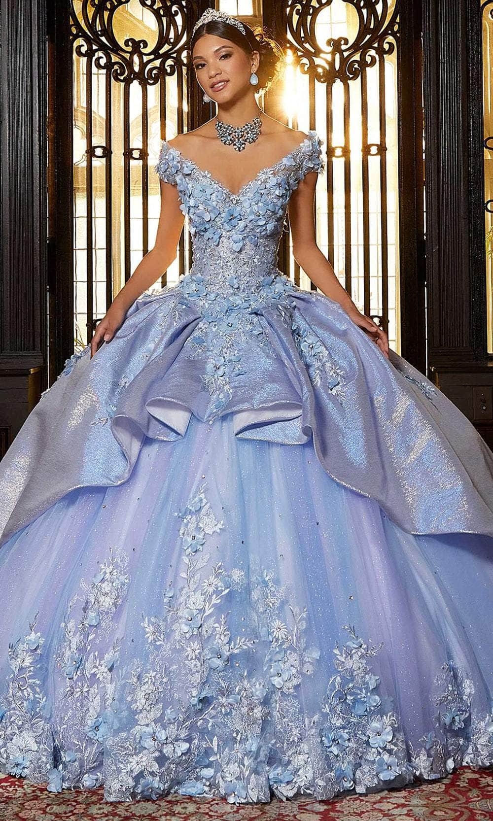 Mori Lee 89331 - Embellished Tulle Quinceañera Dress - designer ball gown at Silhouette Dresses