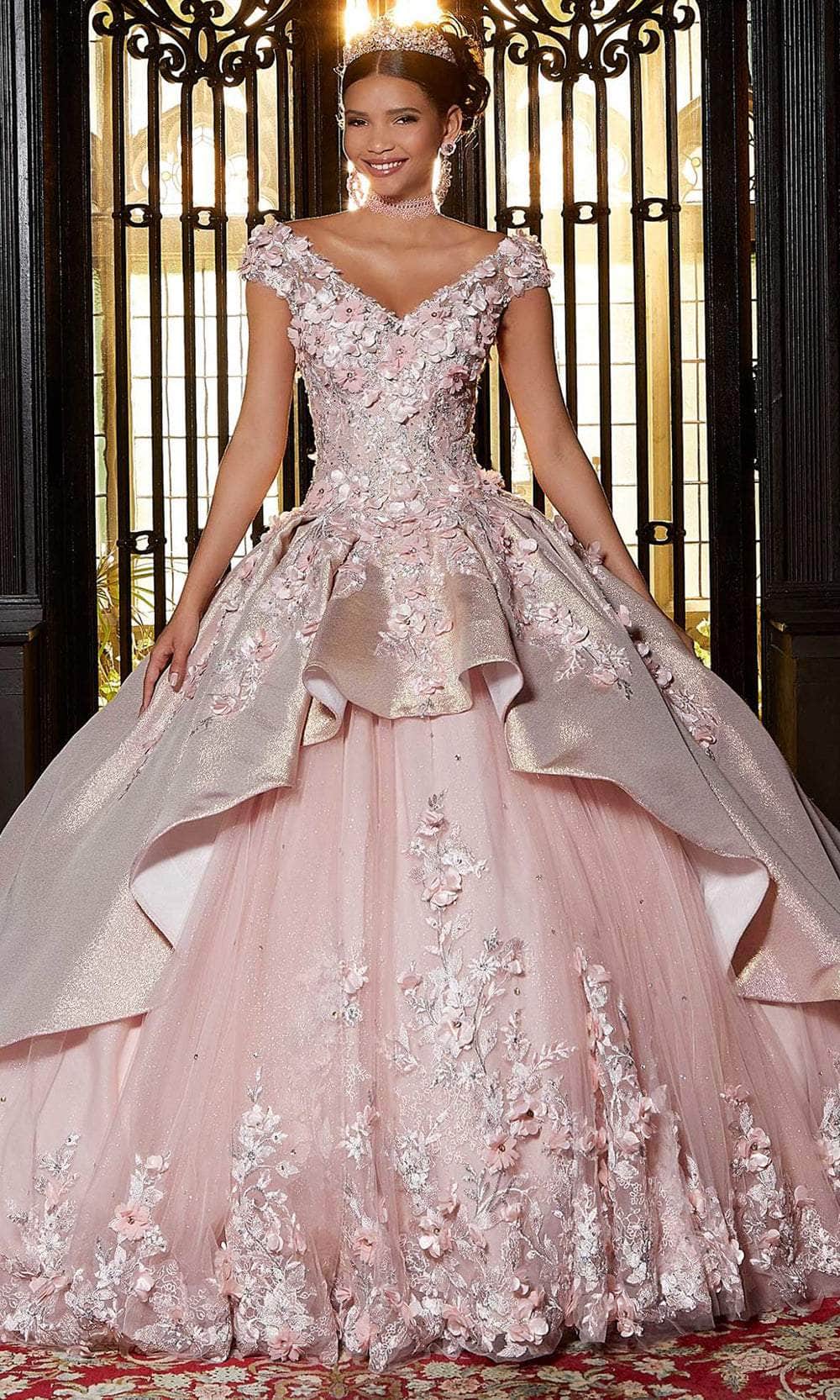 Mori Lee 89331 - Embellished Tulle Quinceañera Dress - view 8