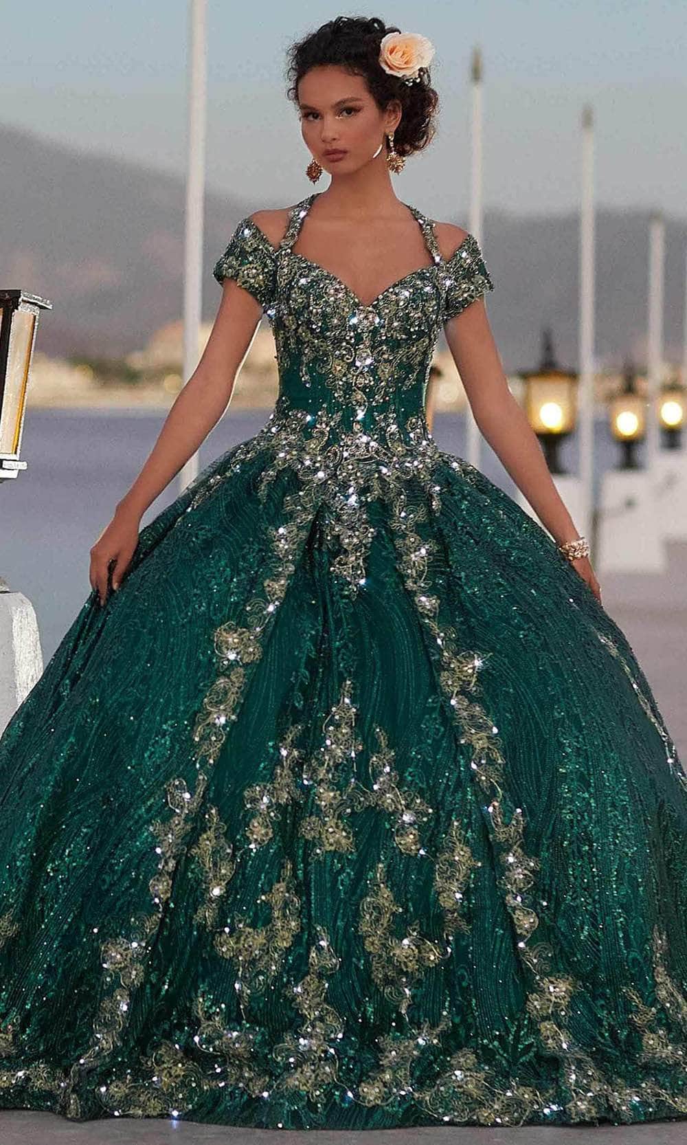 Mori Lee 89351 - Queen Anne Neck Quinceanera - view 4