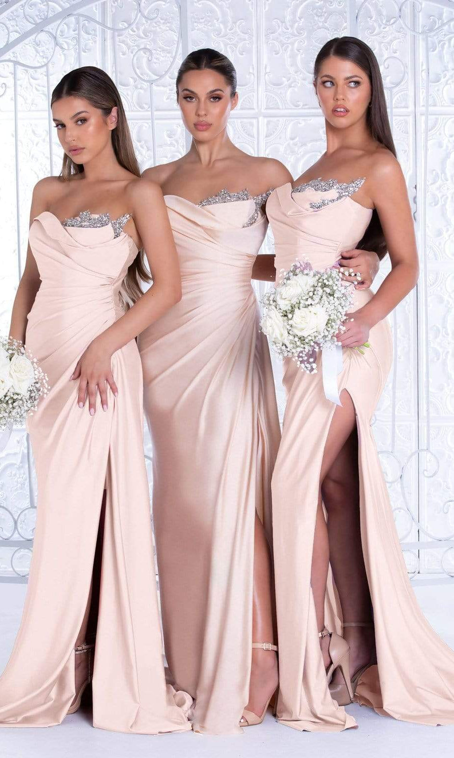 Portia and Scarlett - PS21218 Sweetheart Neck Drape Simple Prom Gown - view 4