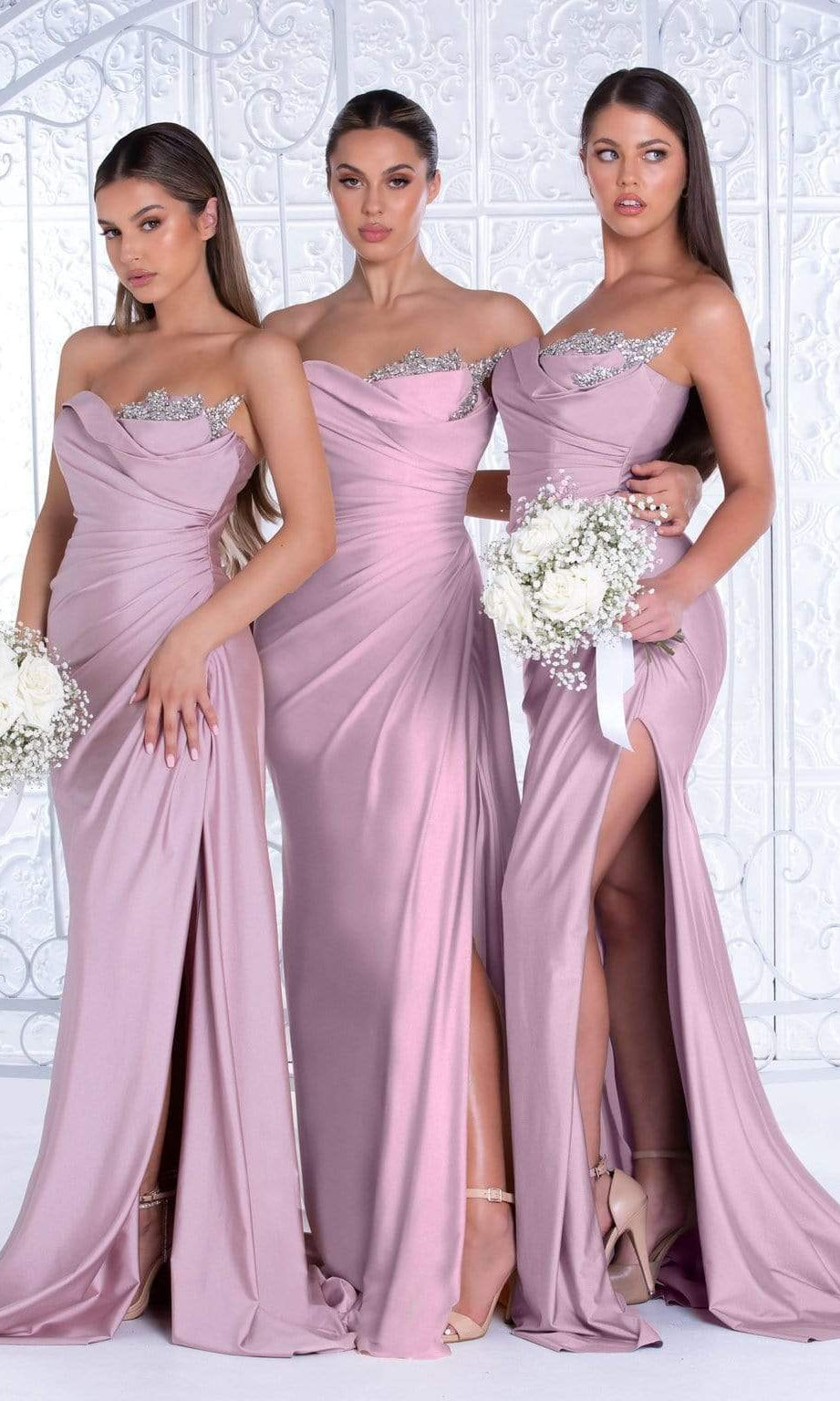 Portia and Scarlett - PS21218 Sweetheart Neck Drape Simple Prom Gown - view 9