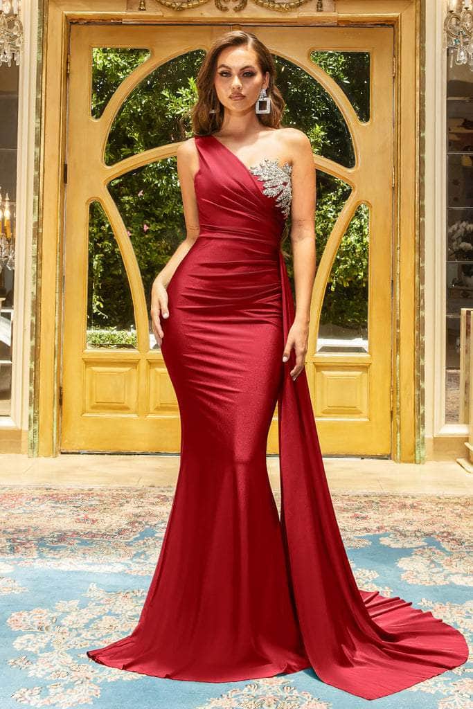 Portia and Scarlett - PS21219 Embellished One Shoulder Trumpet Dress - view 6
