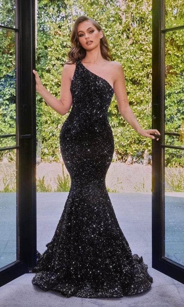 Portia and Scarlett - PS22350 One-Shoulder Sequin Mermaid Gown - view 5