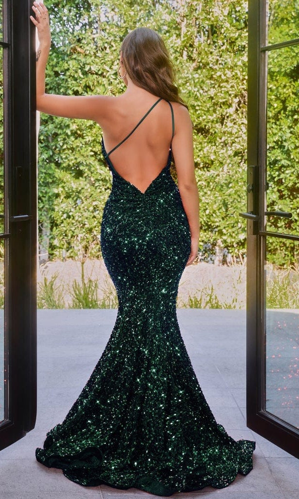 Portia and Scarlett - PS22350 One-Shoulder Sequin Mermaid Gown - view 8