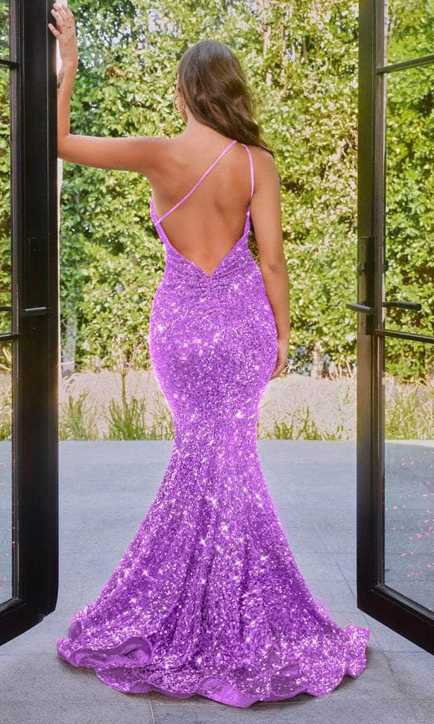 Portia and Scarlett - PS22350 One-Shoulder Sequin Mermaid Gown - view 12