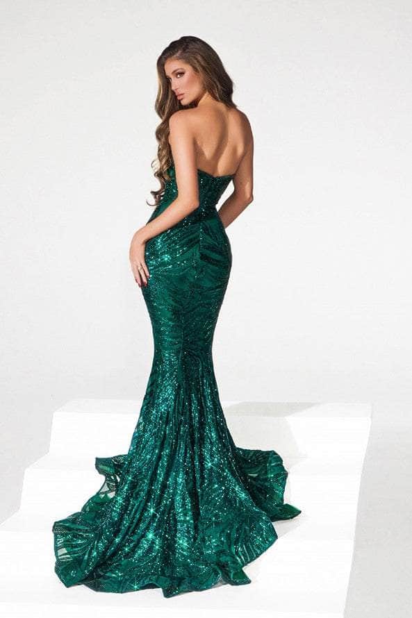 Portia and Scarlett PS22538 - Sequin Motif Mermaid Evening Dress - view 13