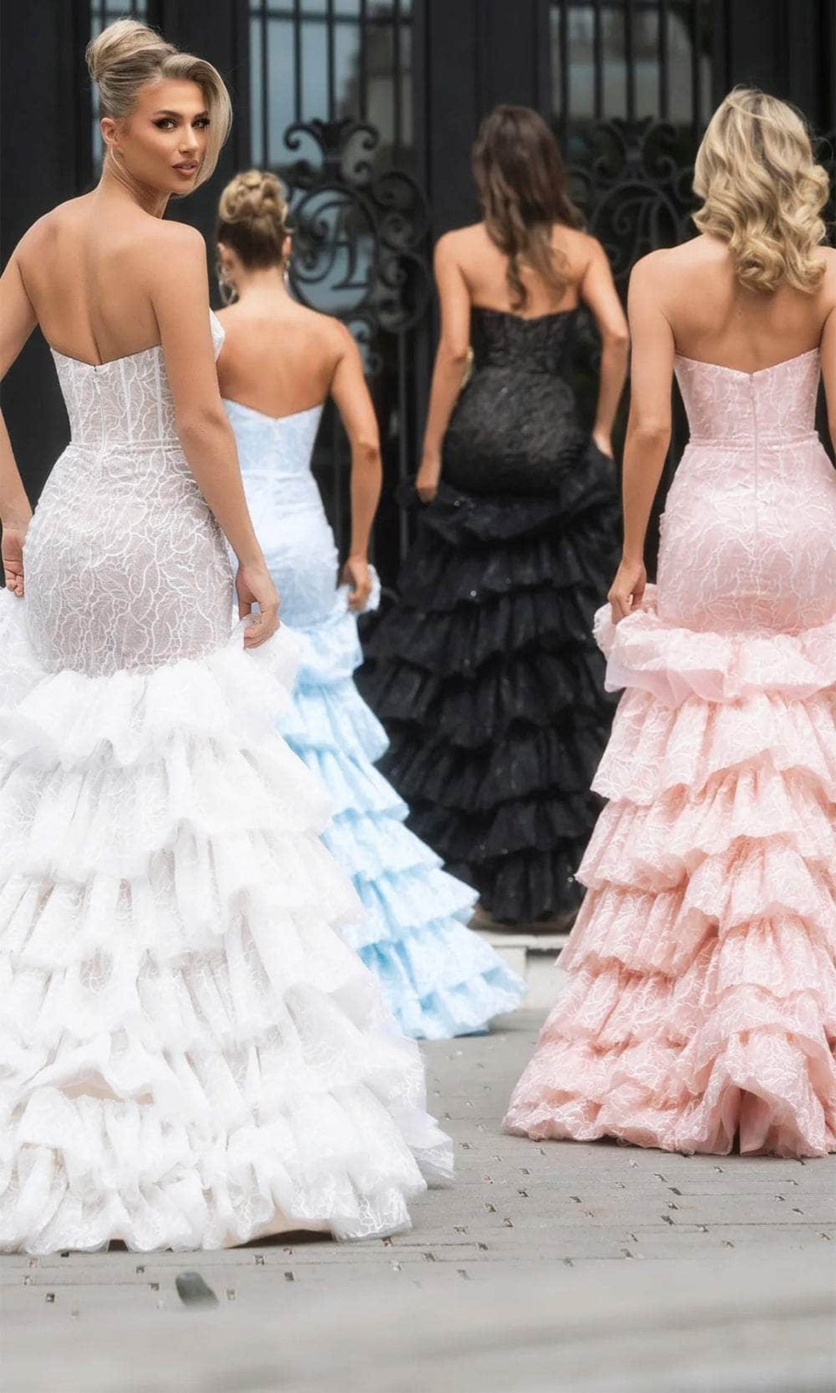 Portia and Scarlett PS25250 - Tiered Mermaid Prom Dress