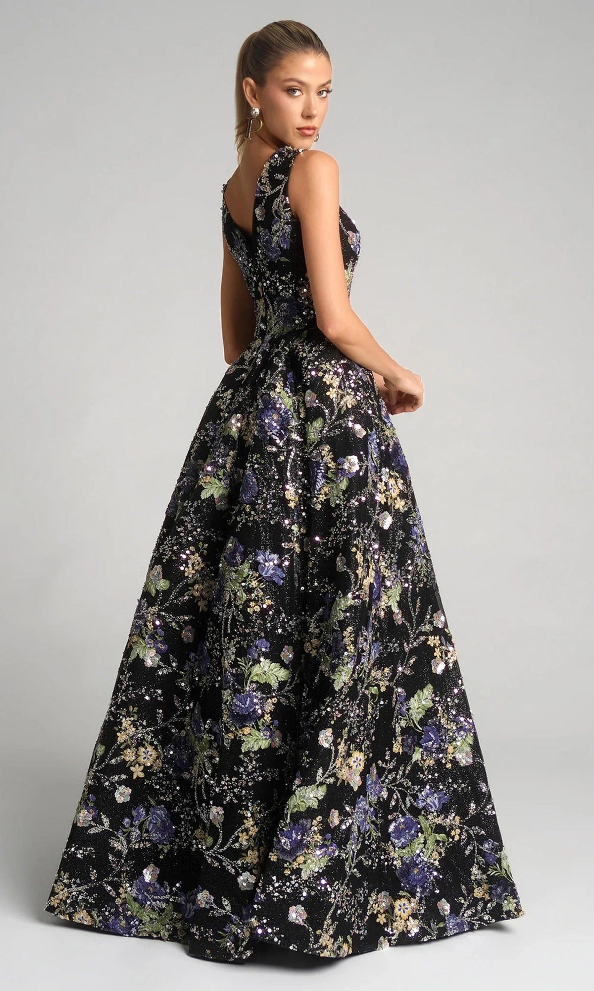 Portia and Scarlett PS26091 V-Neckline Floral Dress