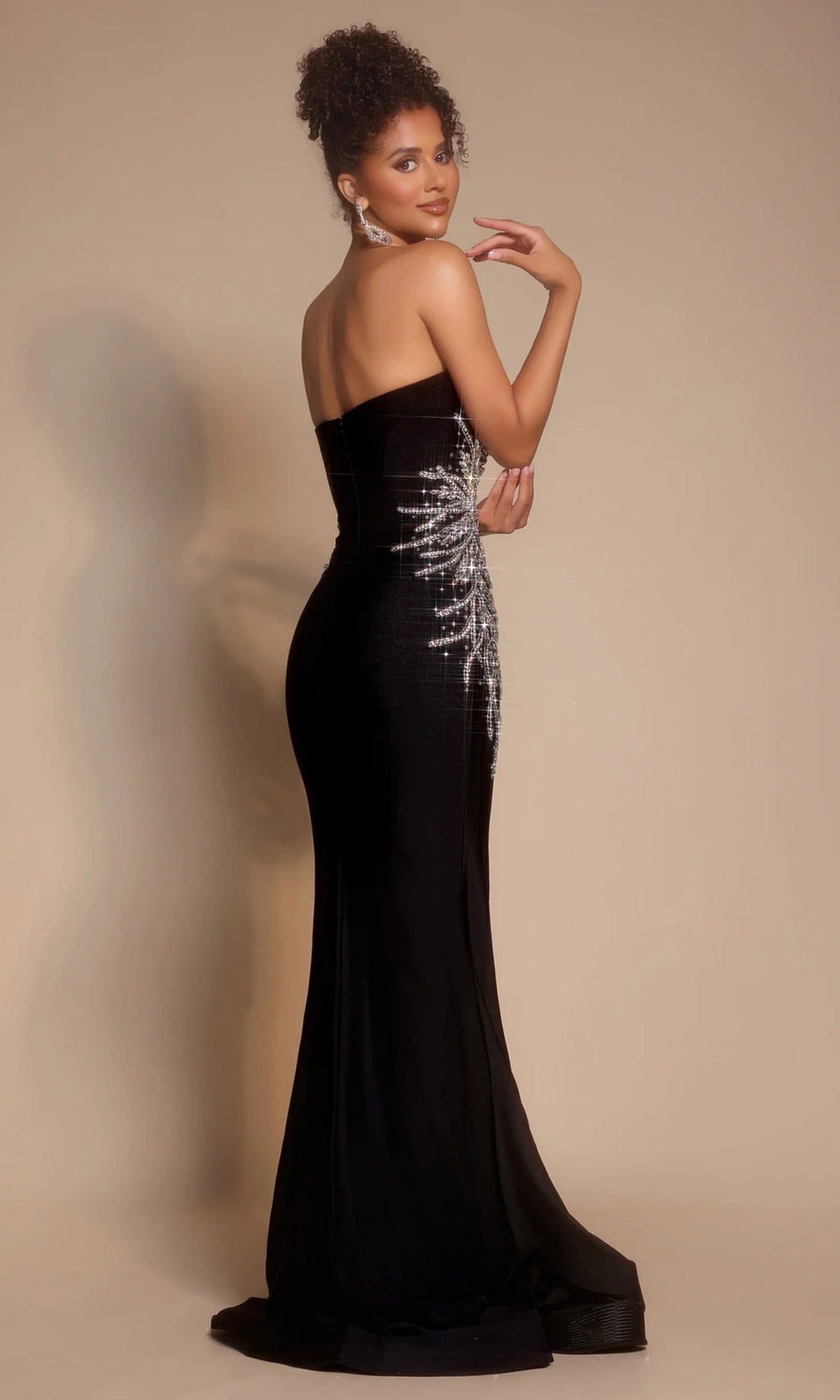 Portia and Scarlett PS26331E Strapless Crystal Dress
