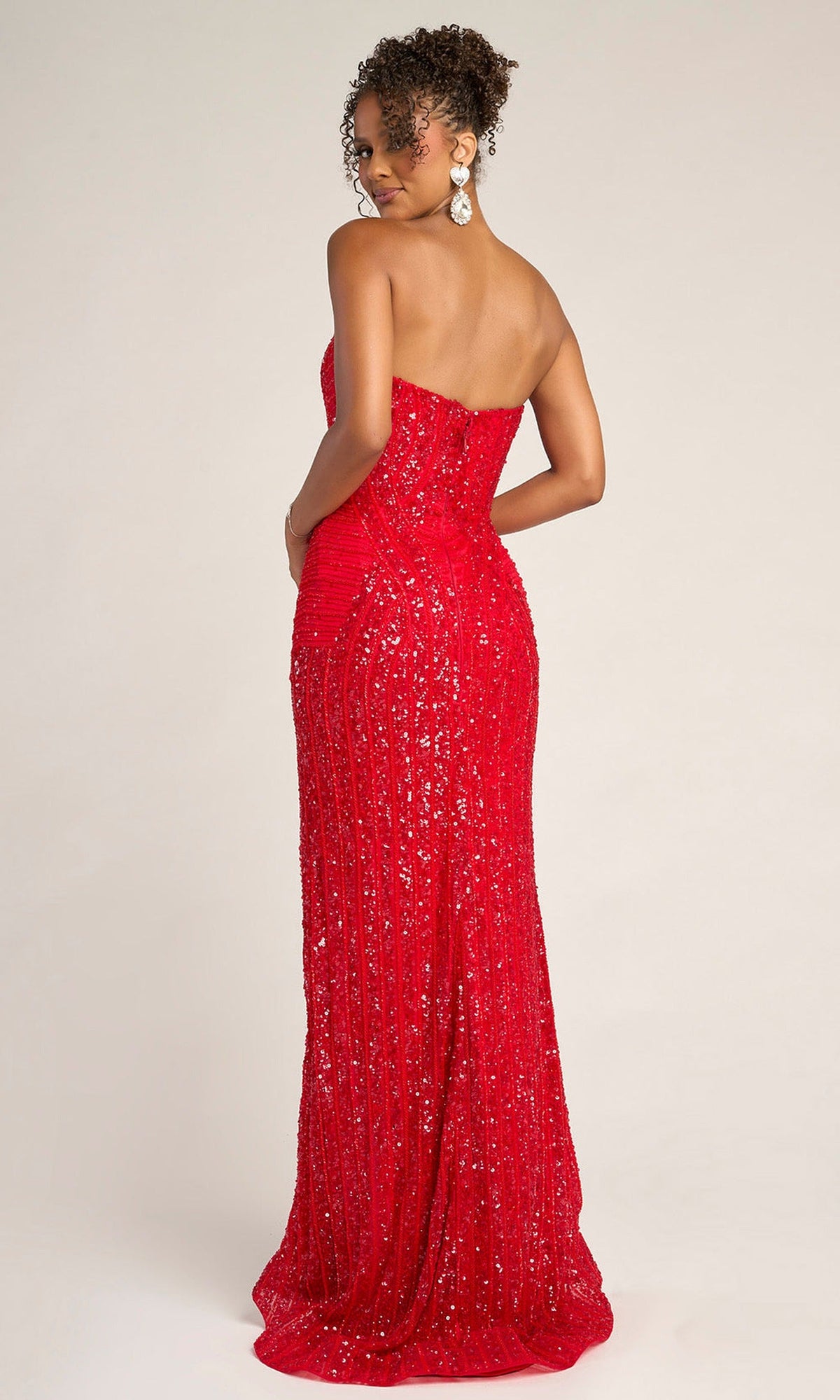 Portia and Scarlett PS26424C - Deep Sweetheart Sparkle Sheath Dress