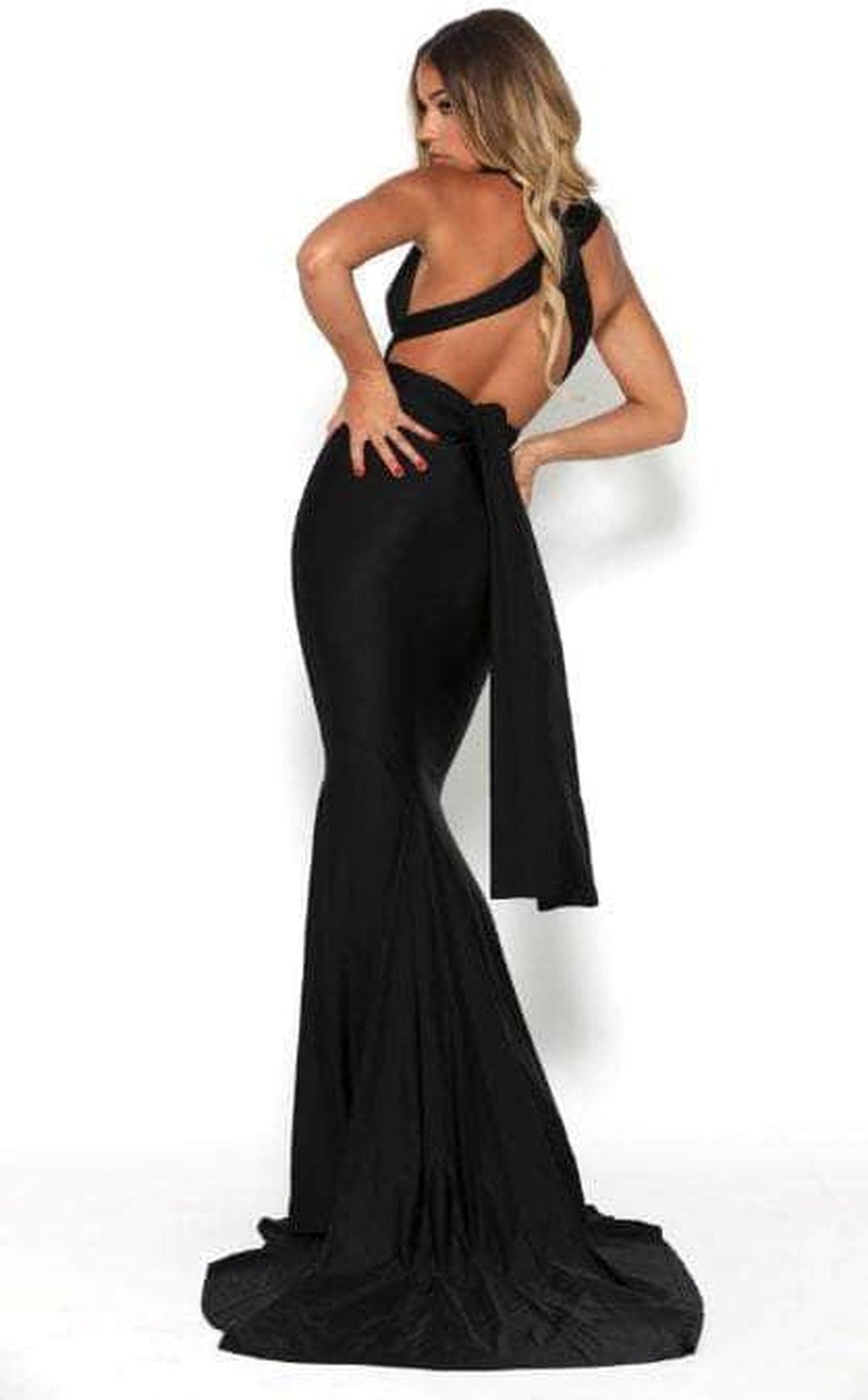 Portia and Scarlett PS6110 - Plunging Neck Sheath Formal Dress