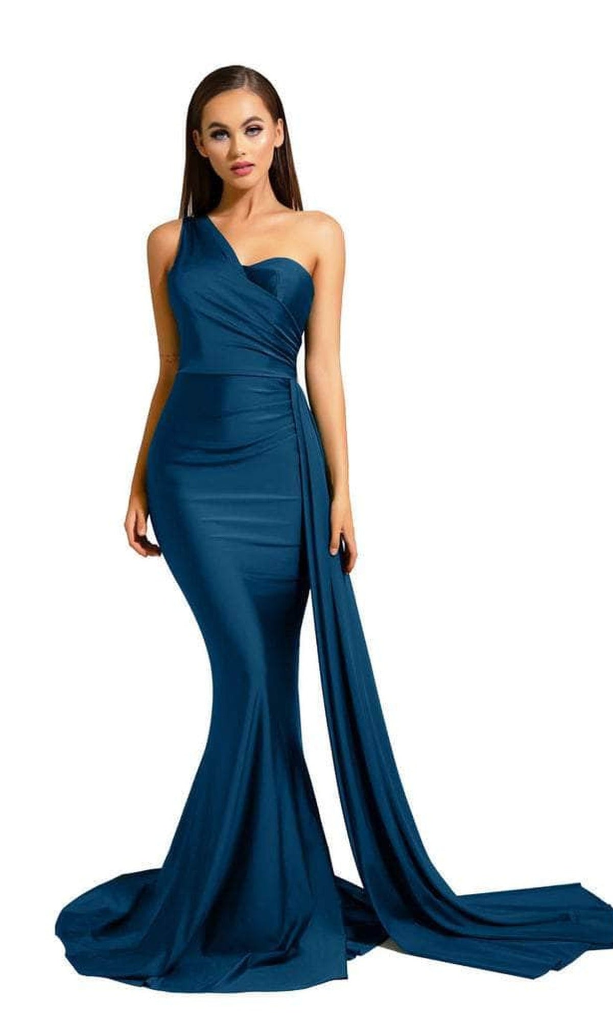 Portia and Scarlett - PS6321 One Shoulder Fitted Evening Gown