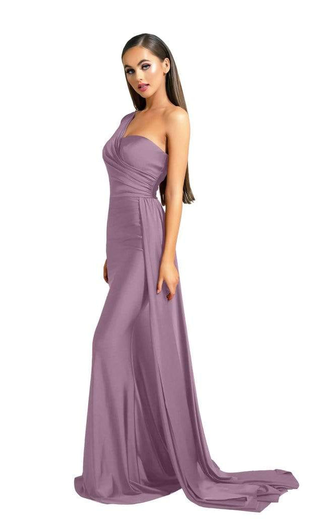 Portia and Scarlett - PS6321 One Shoulder Fitted Evening Gown - view 15