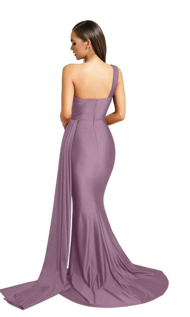 Portia and Scarlett - PS6321 One Shoulder Fitted Evening Gown - view 14