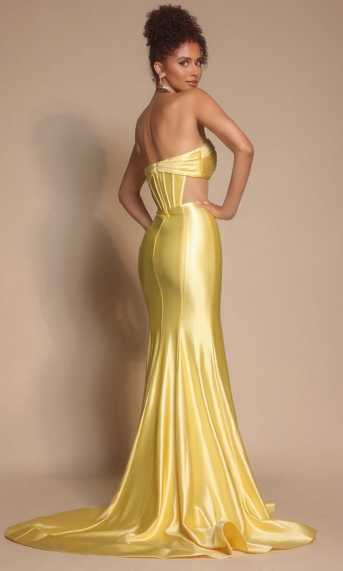 Portia and Scarlett XO066 - Pleated Bust Sweetheart Fitted Gown