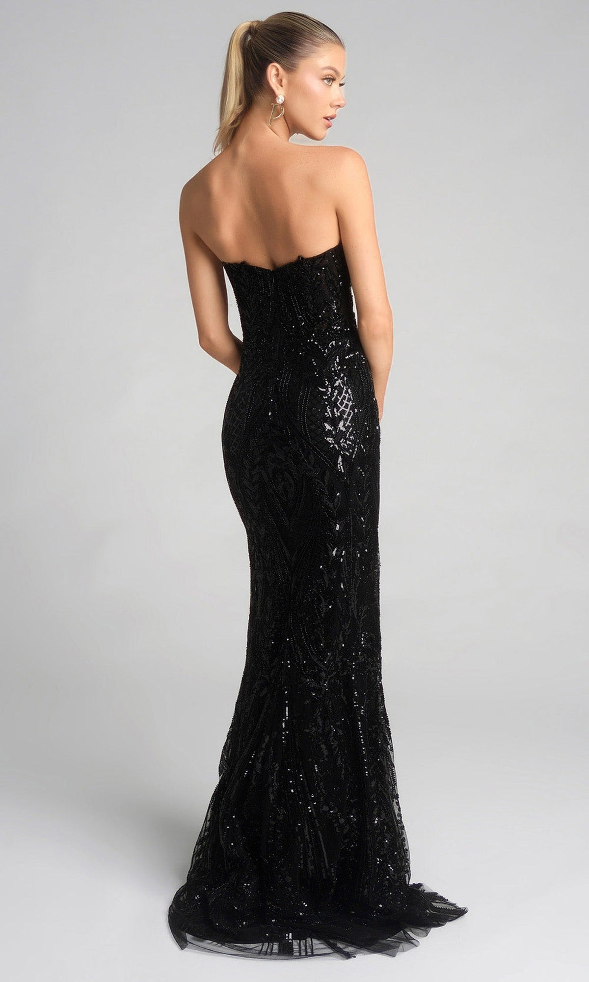 Portia and Scarlett XO134 Strapless Embellished Dress