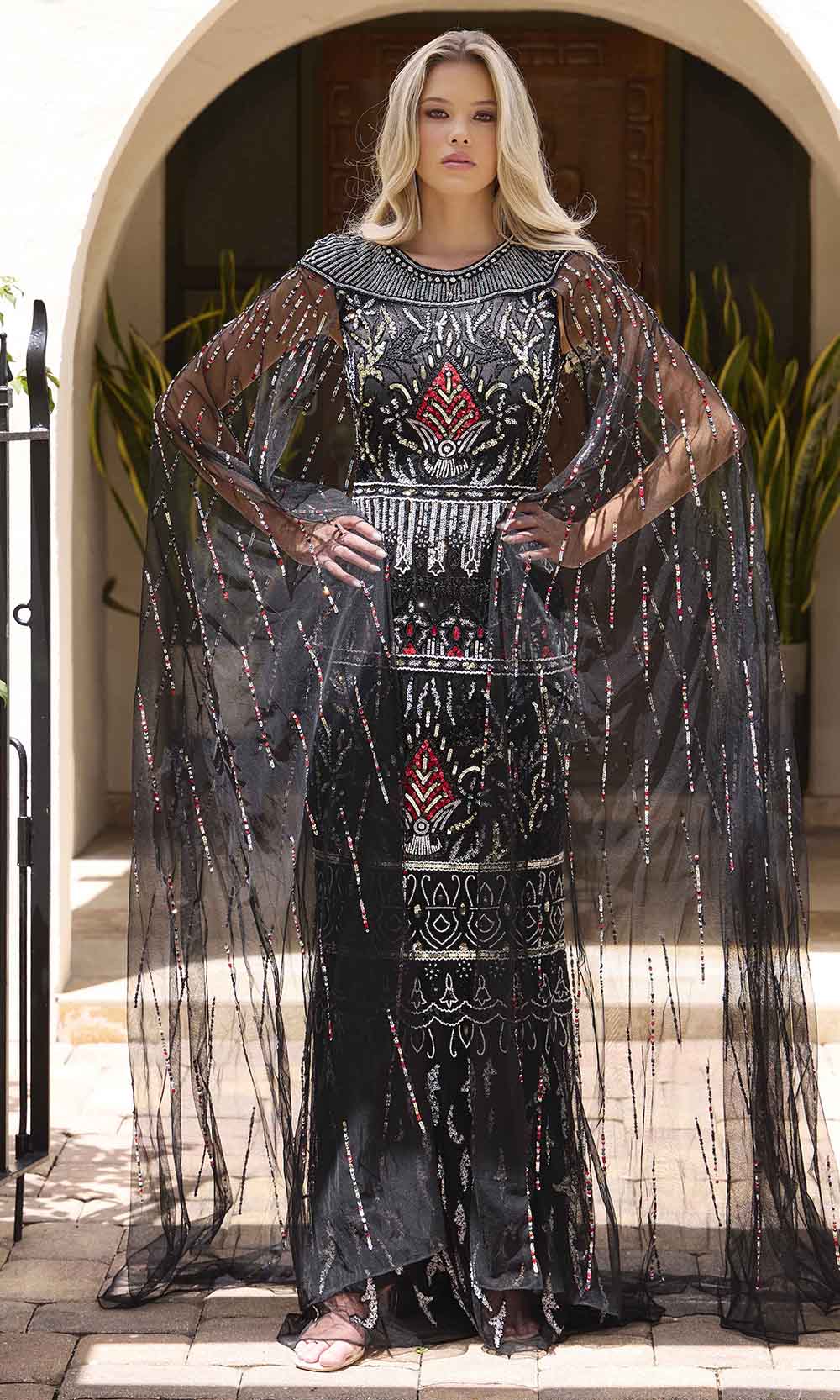 Primavera Couture 12172 - Sleeveless Sequined Evening Gown - designer formal gown at Silhouette Dresses