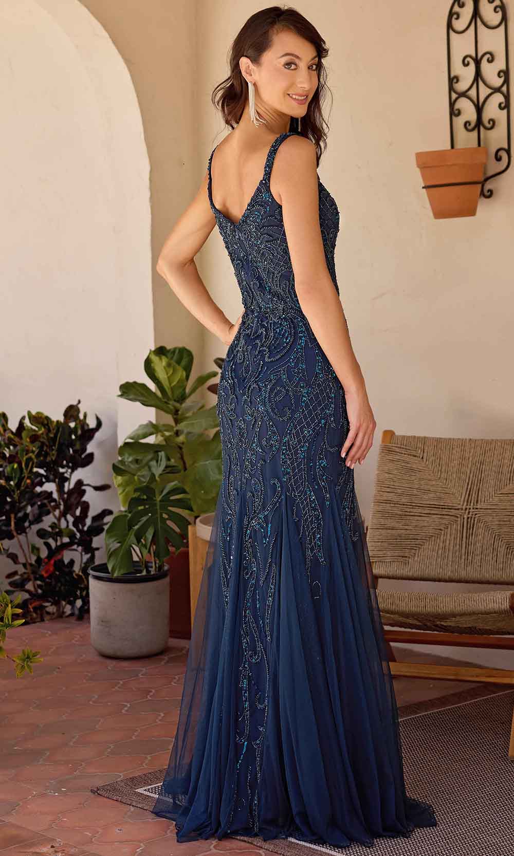 Primavera Couture 13143 - Embellished Mermaid Evening Dress - view 4