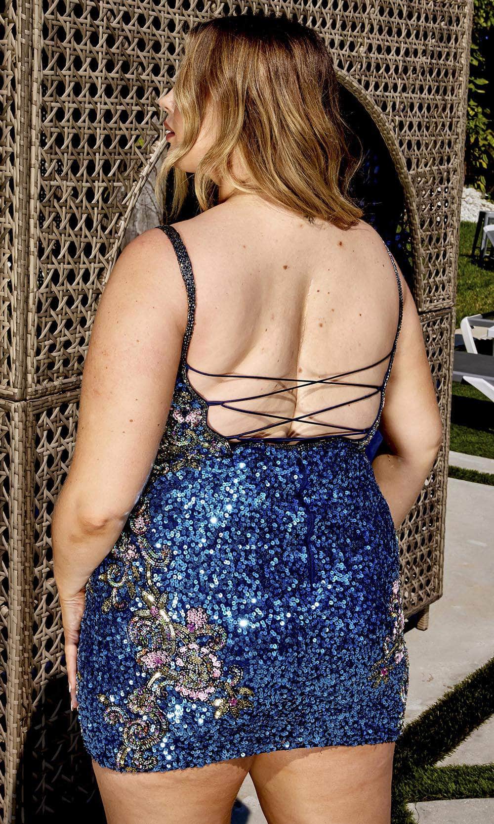 Primavera Couture 14029 - Sequin Sleeveless Cocktail Dress - view 6