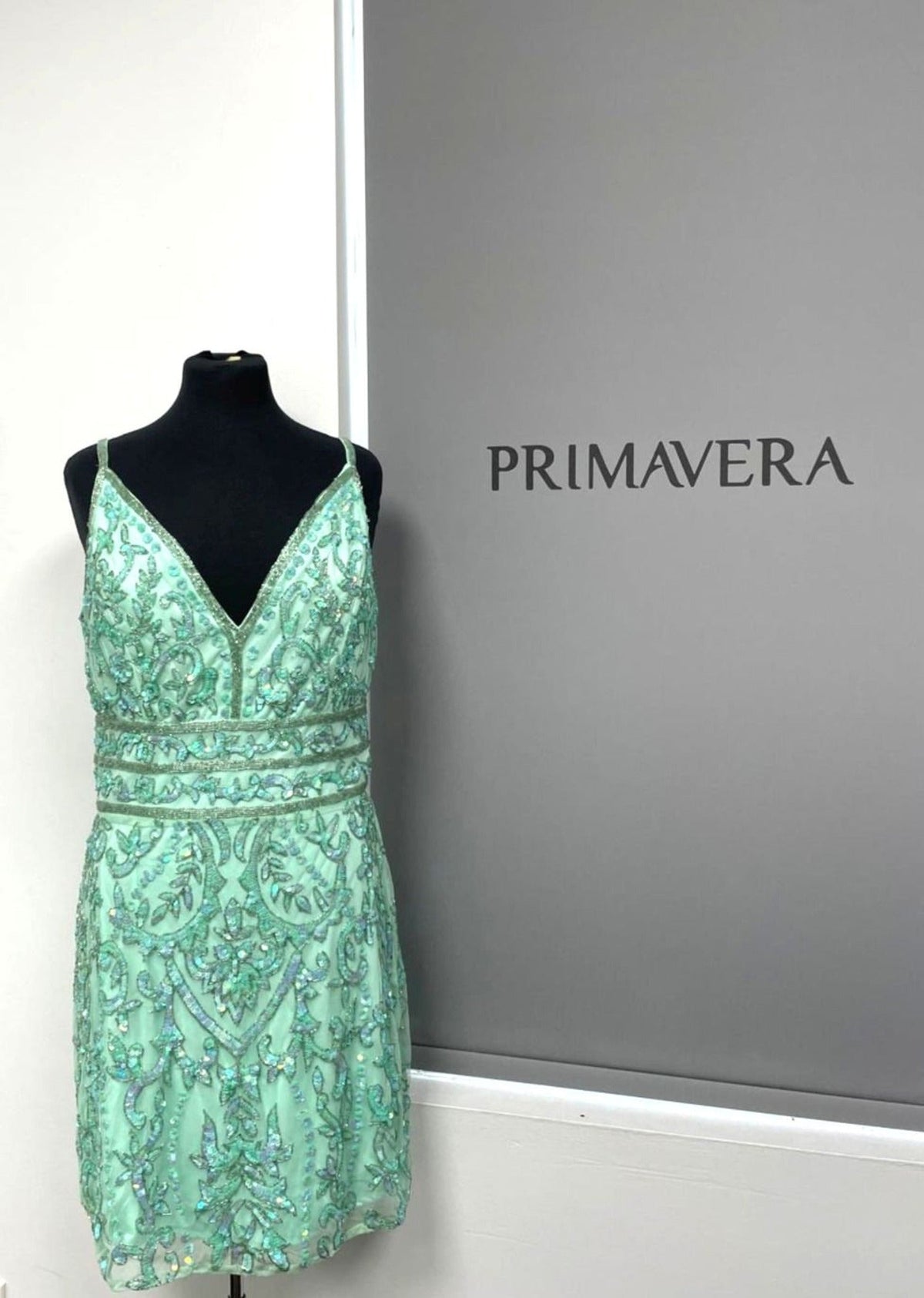 Primavera Couture 14035 - Embellished Sleeveless Cocktail Dress