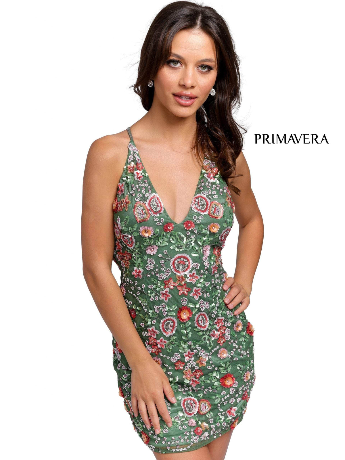 Primavera Couture - 1938 Floral Sequined Short Dress - view 9