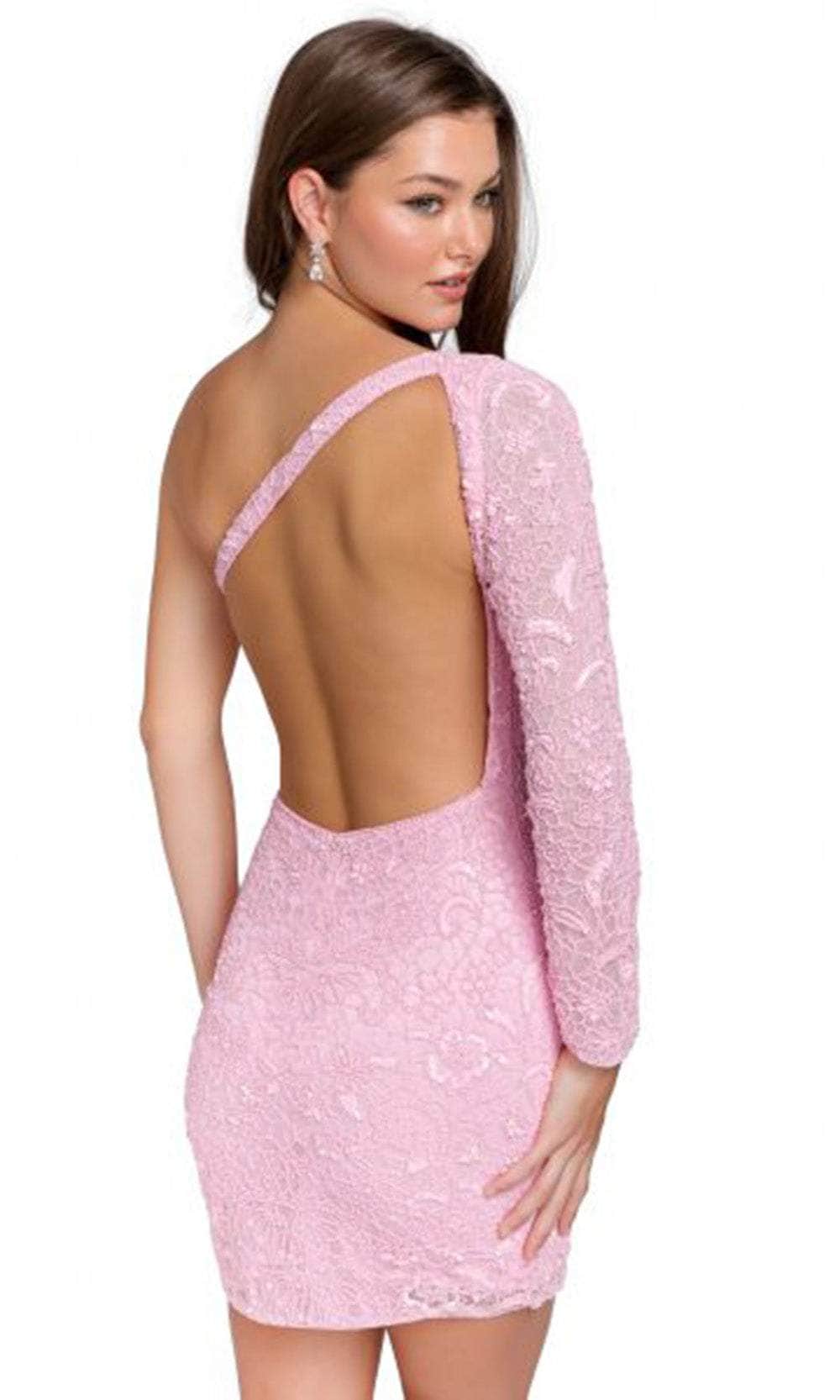 Primavera Couture 3865 - One Long Sleeve Cocktail Dress - detail view