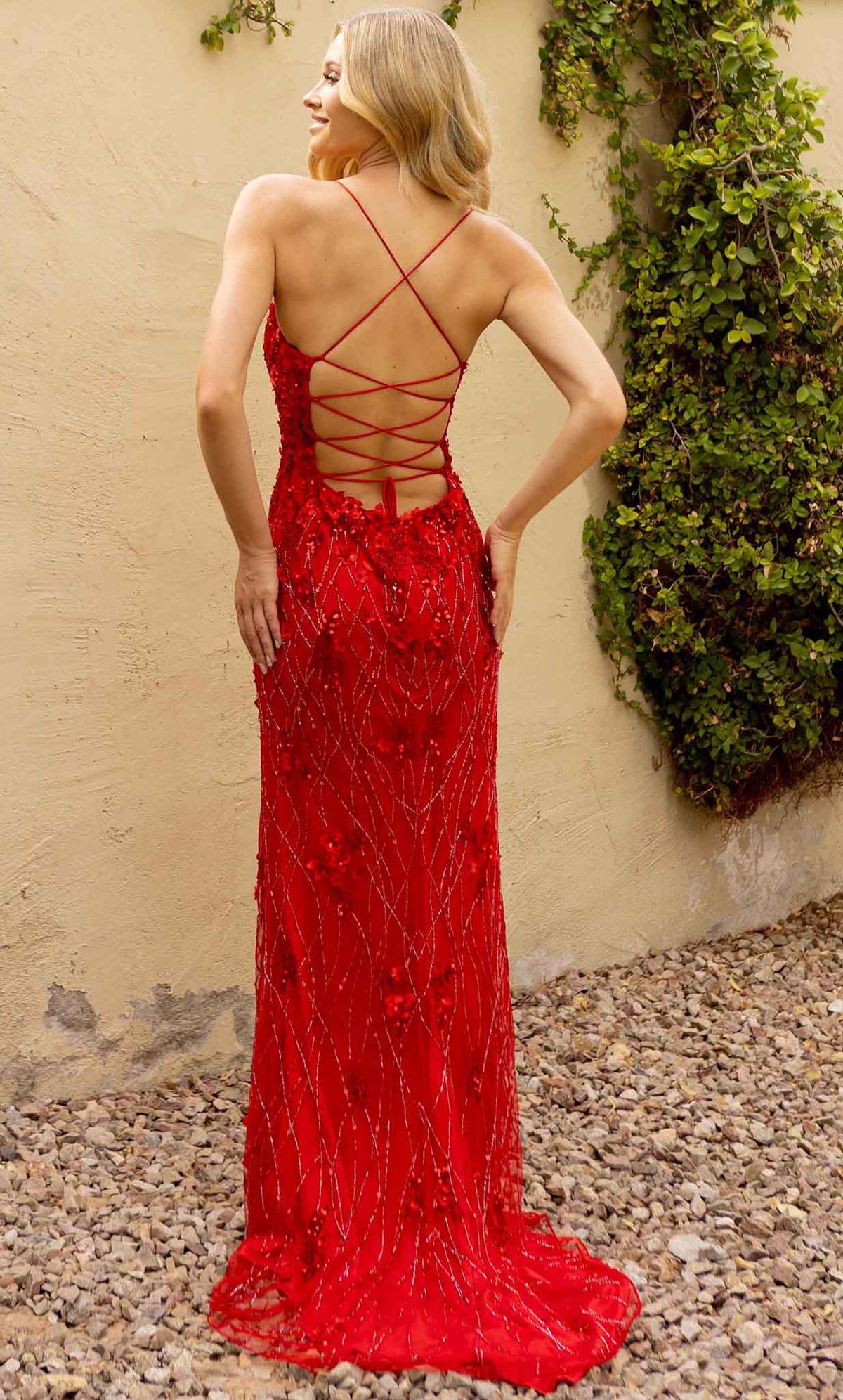 Primavera Couture 3917 - Embellished Sleeveless Prom Dress - view 5