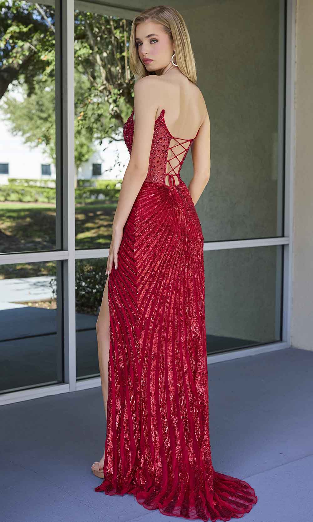 Primavera Couture 4304 - Crystalline Bodice Prom Dress - view 13