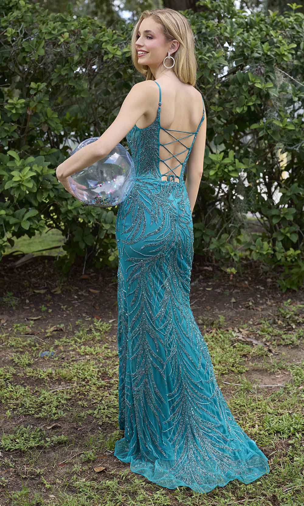 Primavera Couture 4310 - Scoop Neck Beaded Prom Dress - view 11