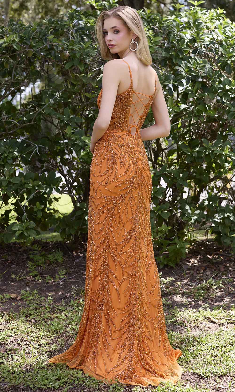 Primavera Couture 4310 - Scoop Neck Beaded Prom Dress - view 9