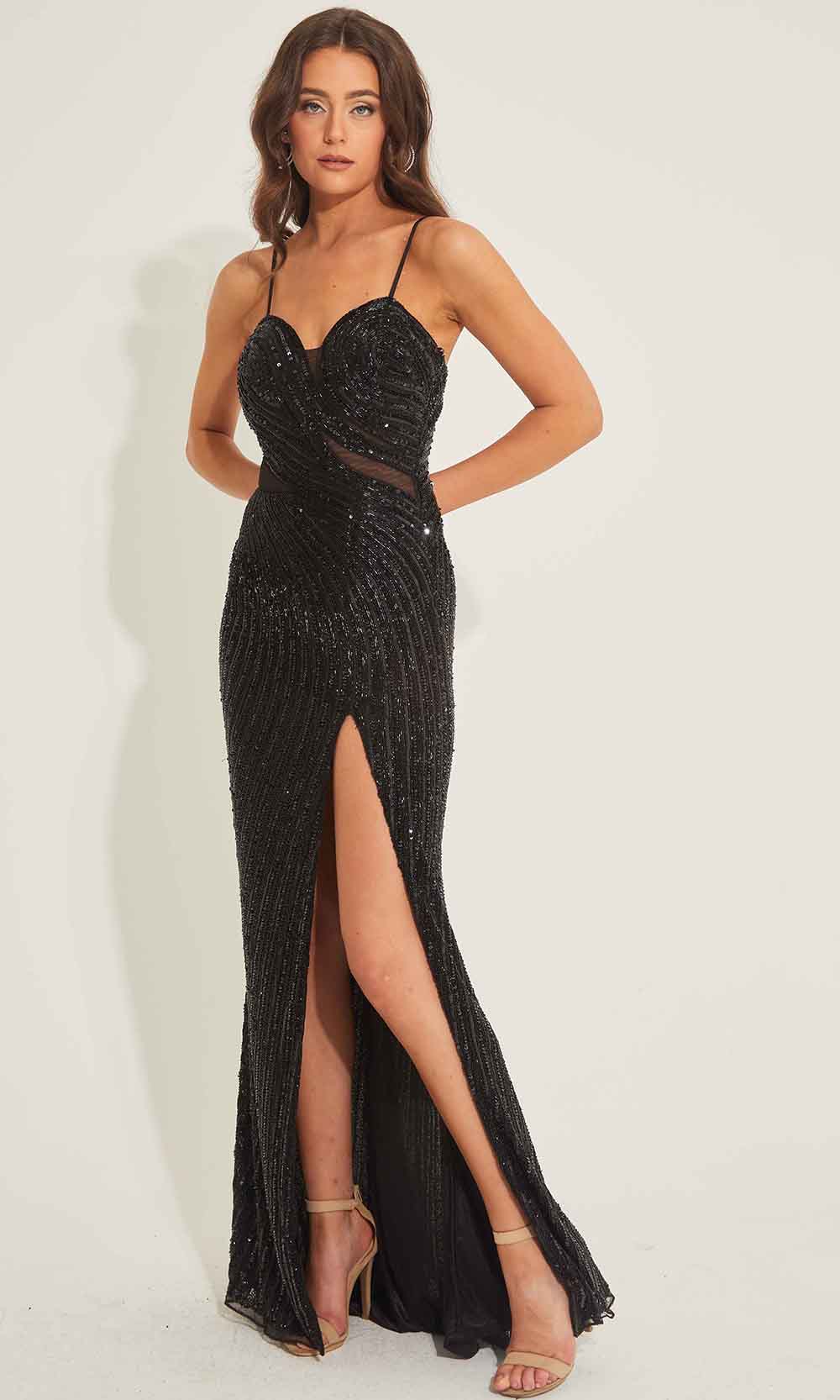 Primavera Couture 4327 - Asymmetrical Cutout Prom Dress - designer prom dress at Silhouette Dresses