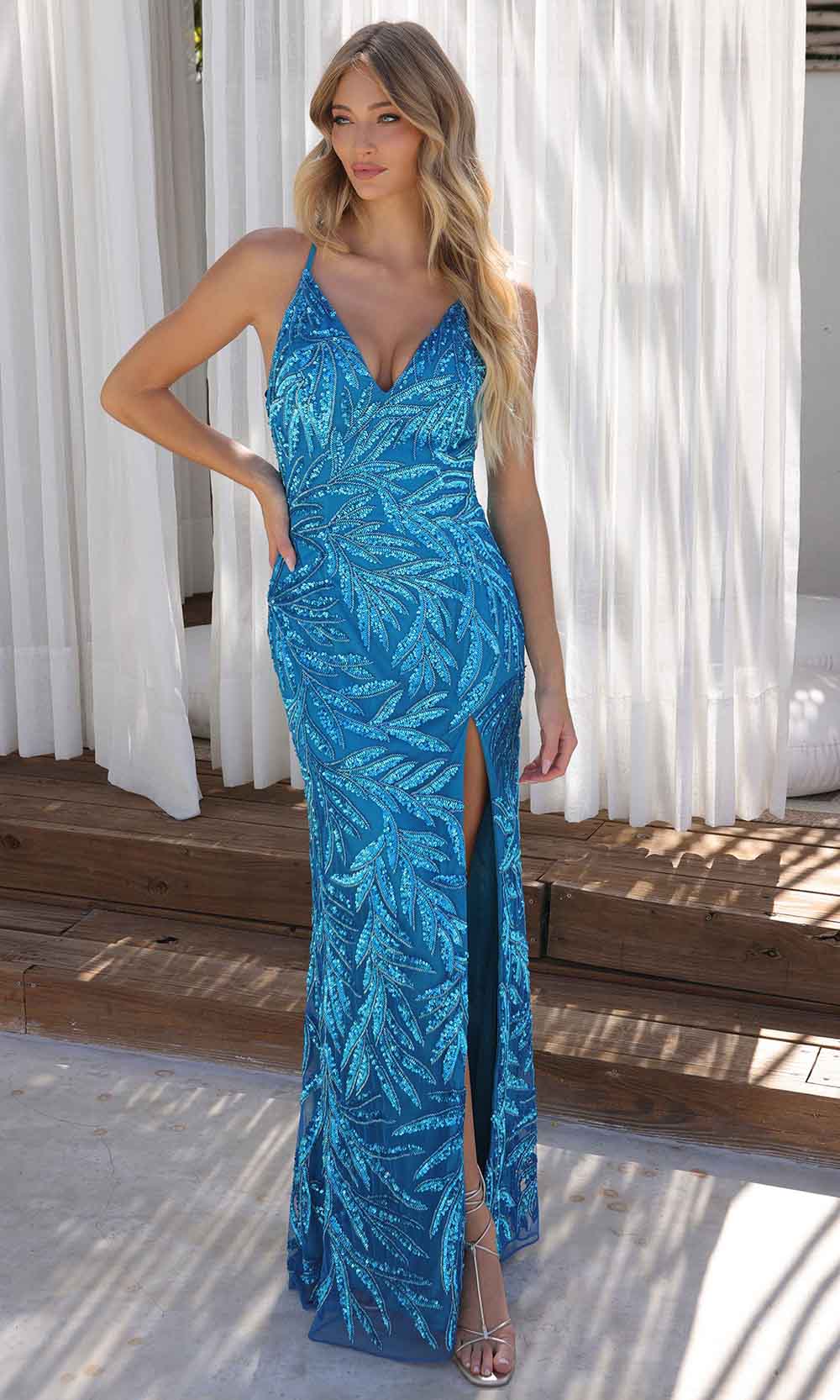 Primavera Couture 4332 - Crisscross Back Prom Dress - view 9