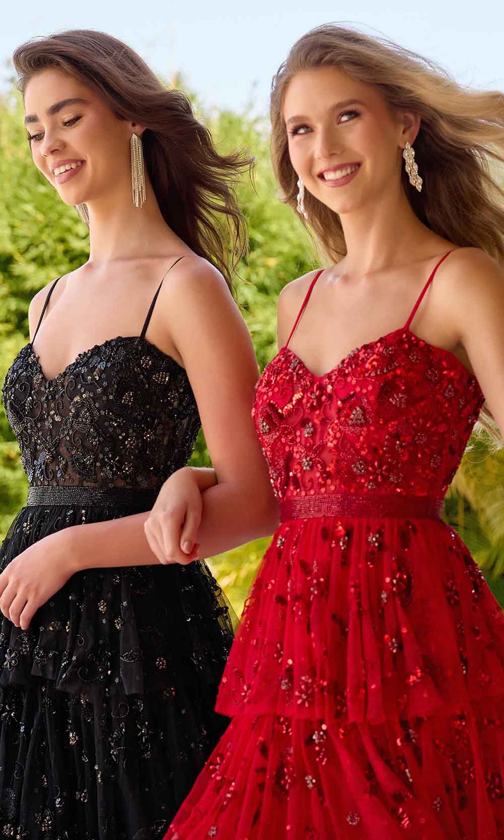 Primavera Couture 4341 - Sweetheart Tiered Prom Dress - view 8