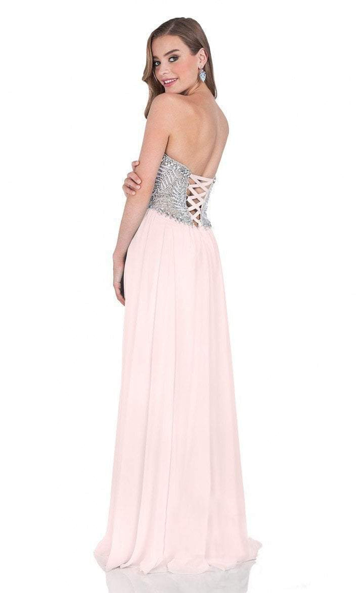 Terani Couture - 1611P0207A Fully Jeweled Bodice Evening Dress - detail view