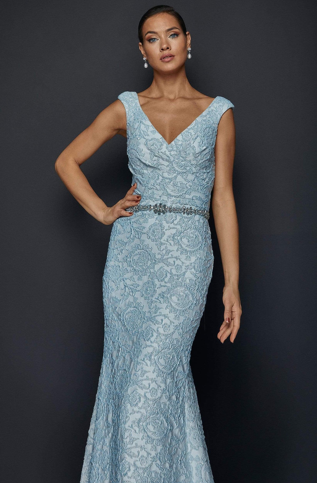 Terani Couture - 1921M0726 Embroidered Trumpet Mother of the Groom Dress - view 4