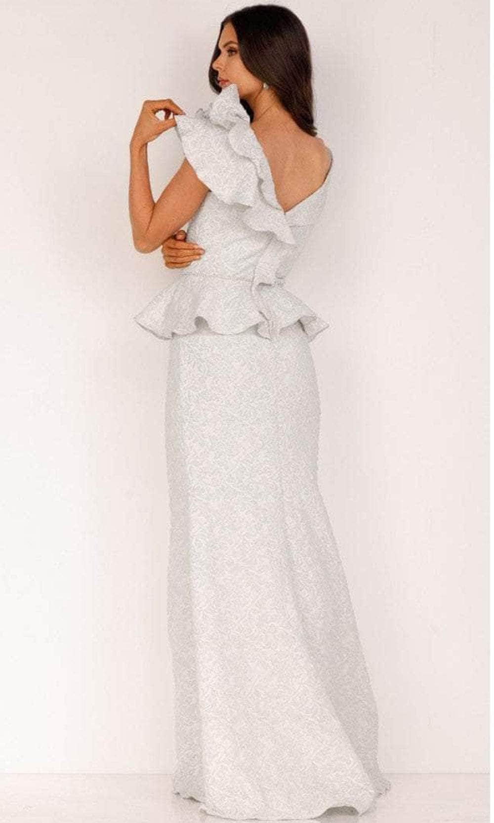 Terani Couture 2011M2167 - Ruffle Peplum Mermaid Evening Dress