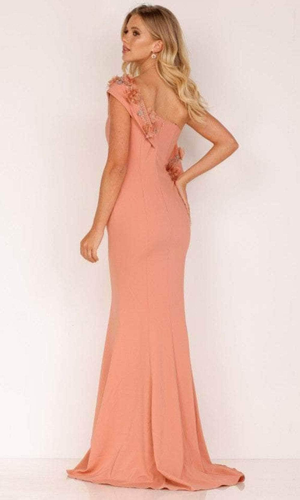 Terani Couture 2021E2824 - Embellished Asymmetric Evening Gown - view 4