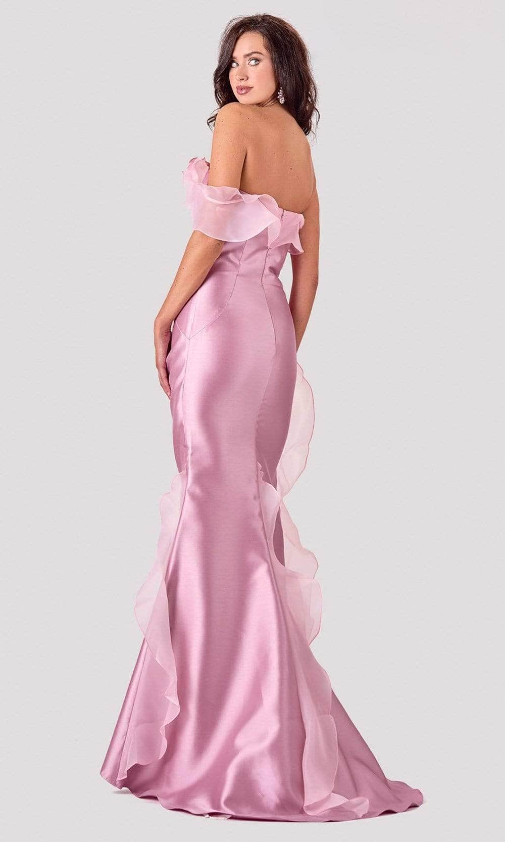 Terani Couture - 2111E4743 Strapless Mermaid Gown - detail view