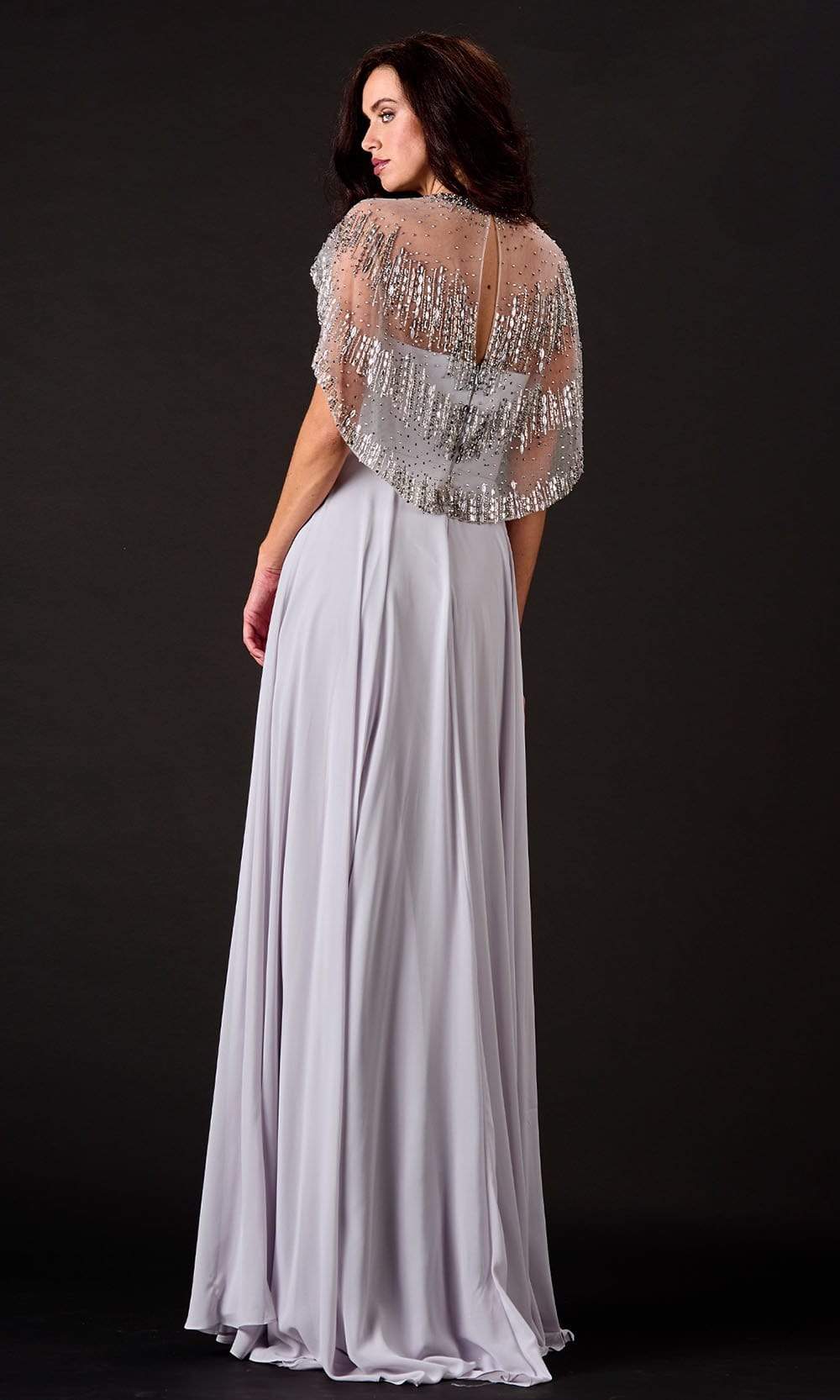 Terani Couture - 2111M5295 Embellished Jewel Neck A-line Gown