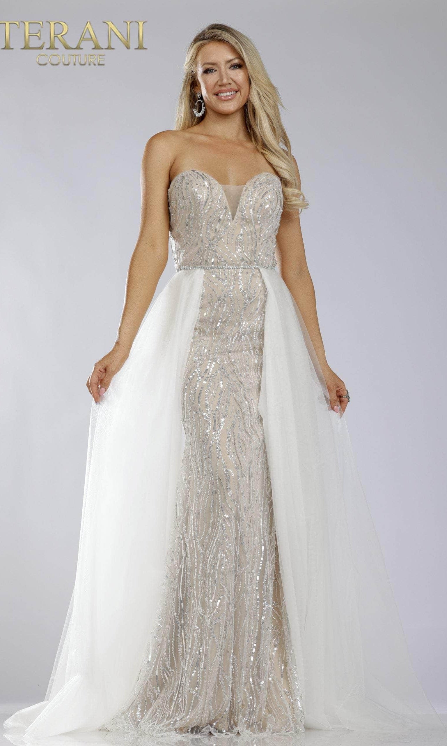 Terani Couture 231P0029 - Strapless Sweetheart Fully Lined Gown - designer prom dress at Silhouette Dresses