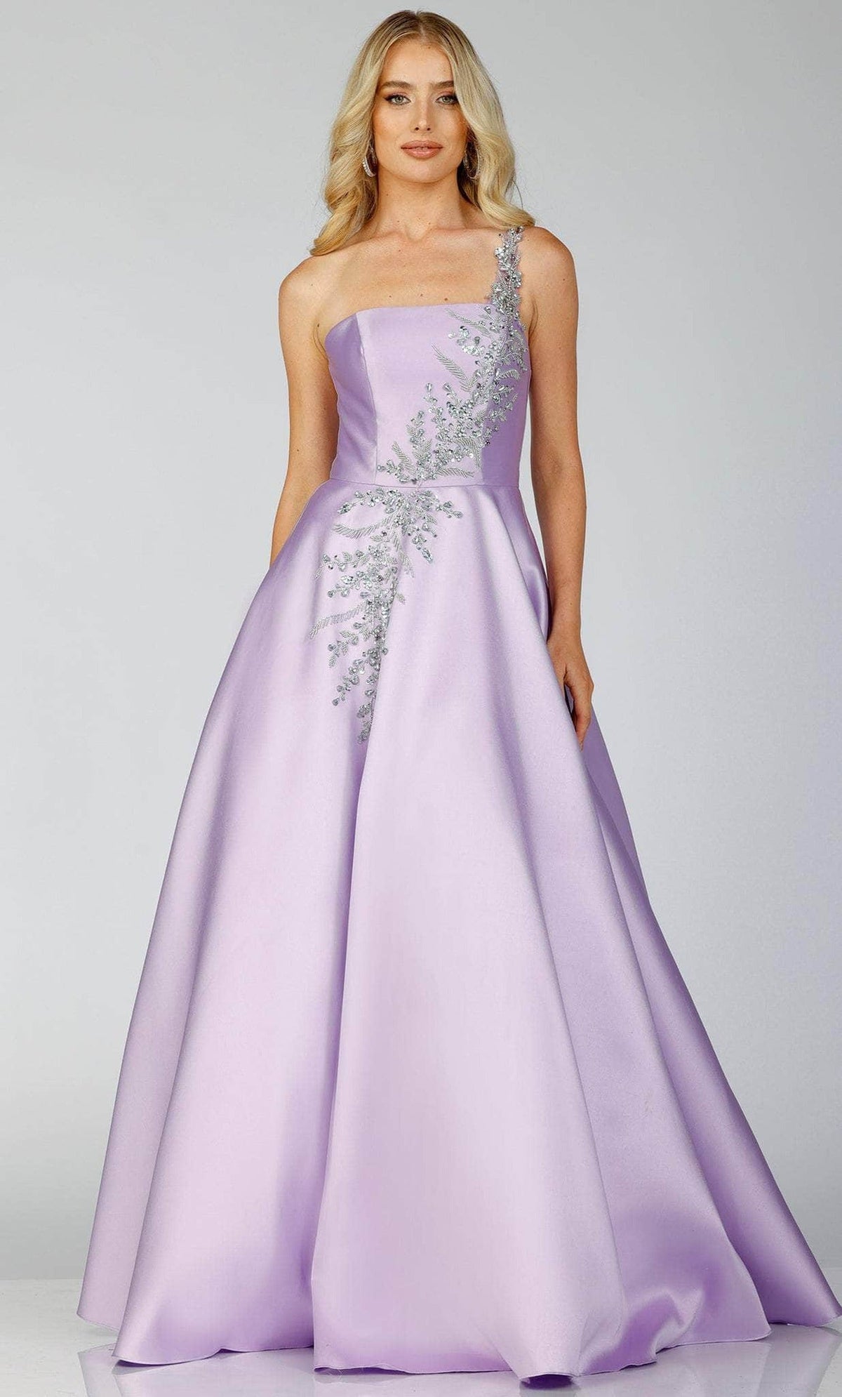 Terani Couture 231P0175 - Embellished One Sleeve Prom Gown