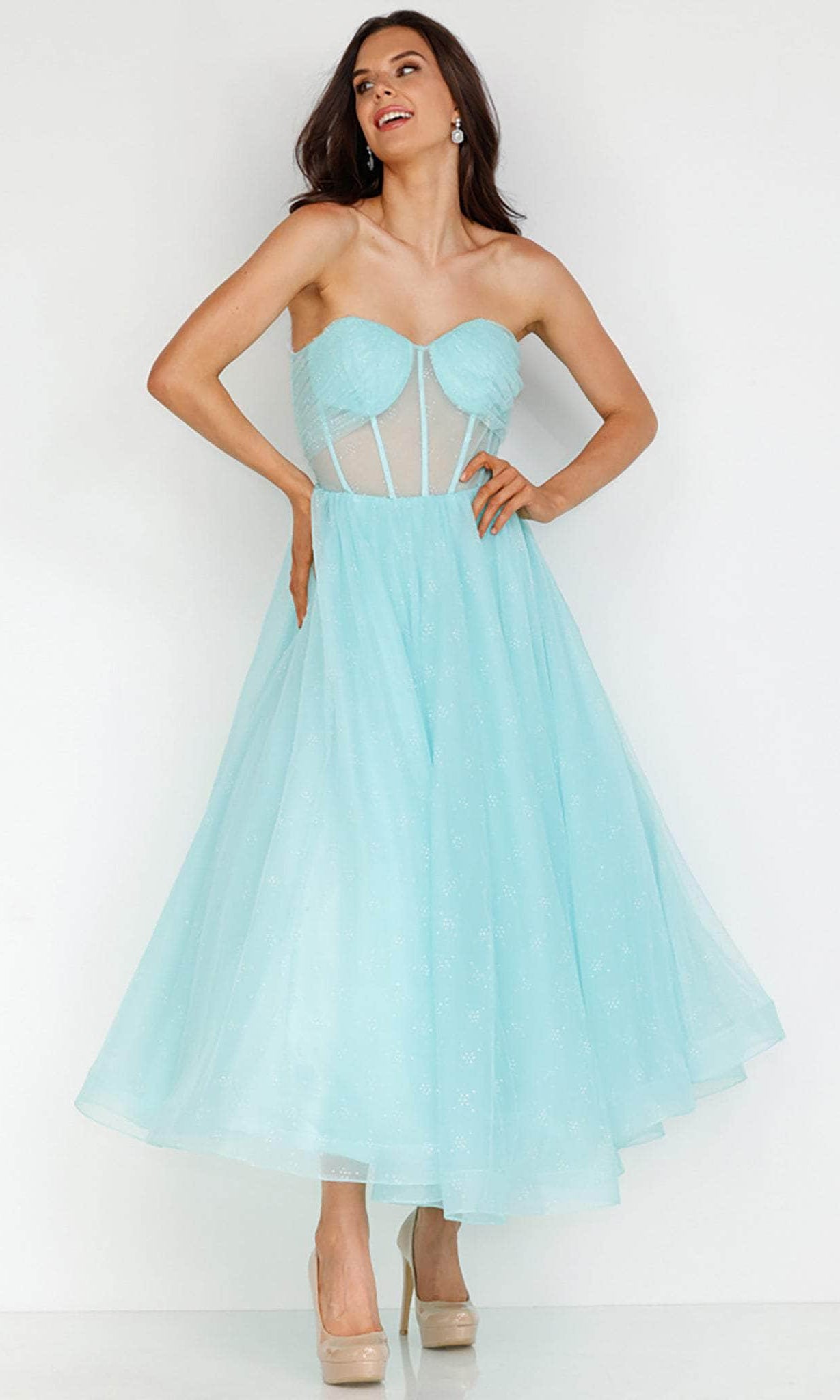 Terani Couture 231P0534 - Illusion Corset Prom Dress - view 4