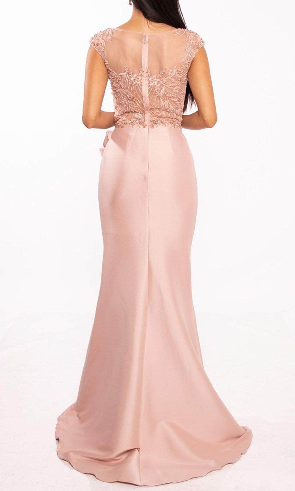 Terani Couture 232E1300 - Bejeweled Cap Sleeve Evening Dress - view 4