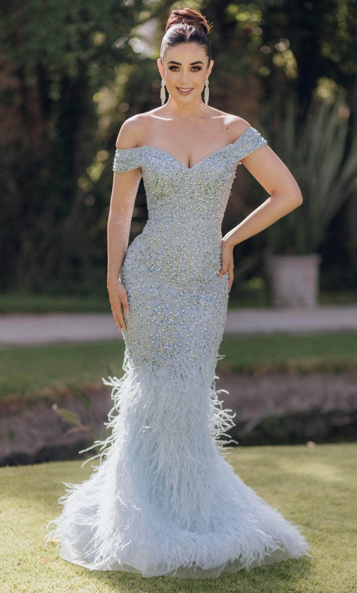 Terani Couture 232GL1478 - Beaded Mermaid Prom Dress - designer prom dress at Silhouette Dresses