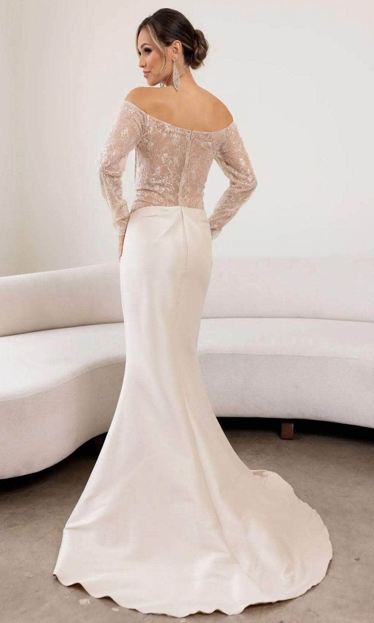 Terani Couture 241M2734 - Long Sleeve Off Shoulder Gown