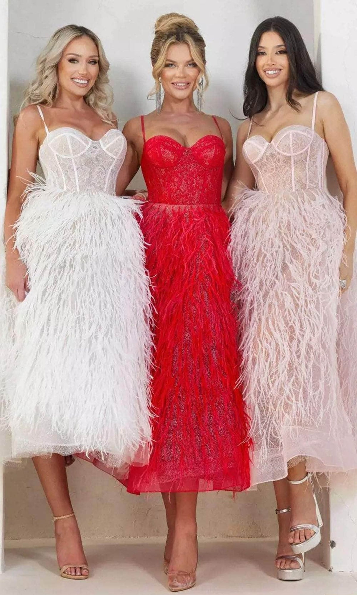 Terani Couture 241P2022 - Feather Corset Prom Dress