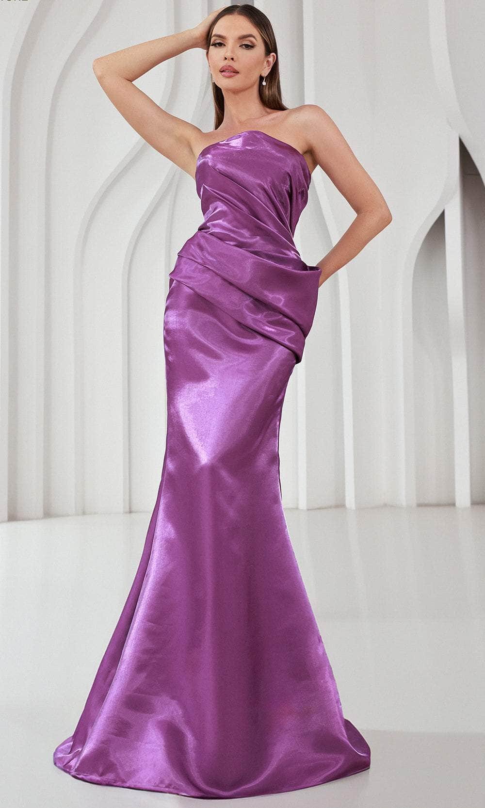 Terani Couture 251E4231 - Strapless Straight Neckline Evening Gown - view 6