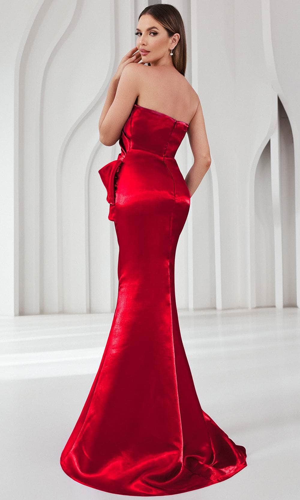 Terani Couture 251E4231 - Strapless Straight Neckline Evening Gown - view 11