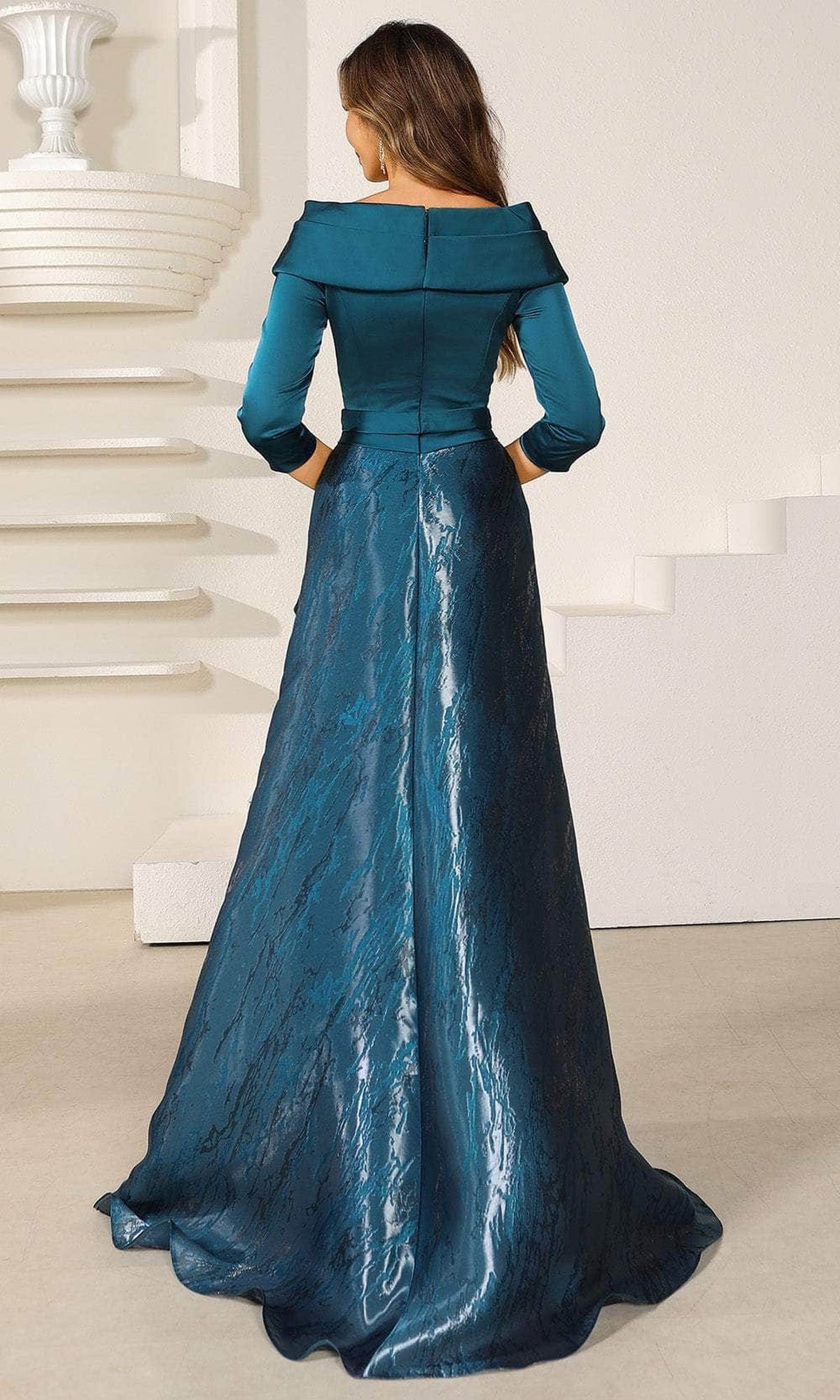Terani Couture 251M4461 - V-Neck A-Line Evening Dress