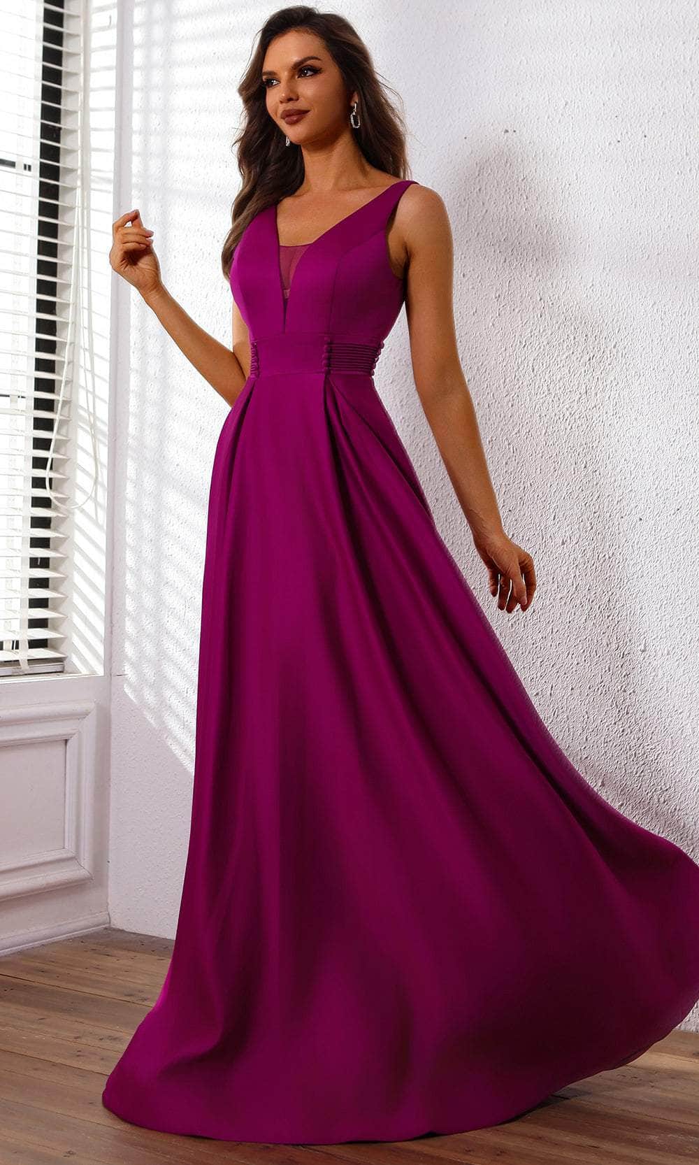 Terani Couture 251P4113 - Box Pleated Skirt Sleeveless Prom Dress - view 5